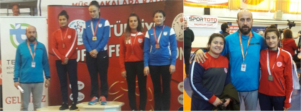 Karesispor'lu güreşçiler derece aldı