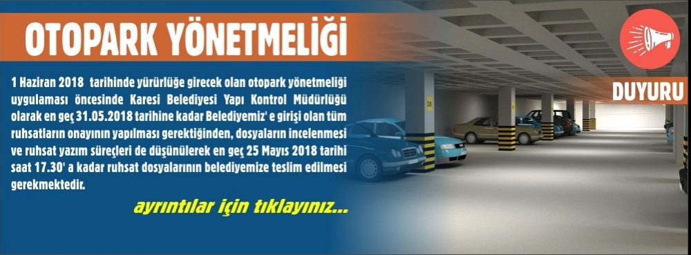 Otopark Yönetmenliği