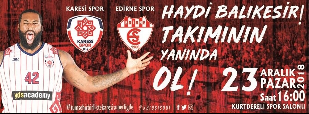 Lider pazar günü Edirne’yi konuk ediyor