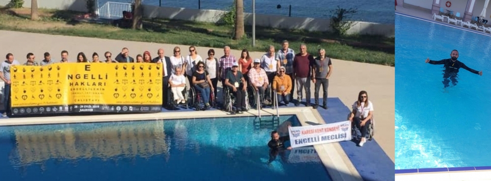 Karesi Engelli Meclisi’nin Dünya rekortmeninden farkındalık dalışı