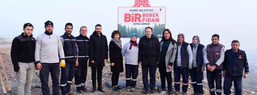 Karesi’de Bir Bebek Bir Fidan Hatıra Ormanı yeşeriyor