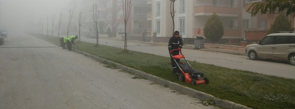 Karesi'de yeşil alanların bakımı yapılıyor, kent mobilyaları yenileniyor