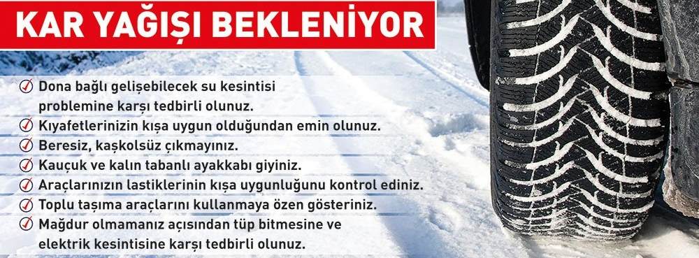Balıkesir genelinde kar yağışı uyarısı!