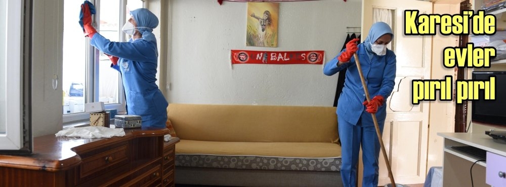 Karesi'de evler pırıl pırıl