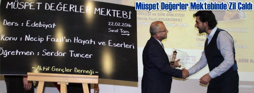 Müspet Değerler Mektebinde zil çaldı