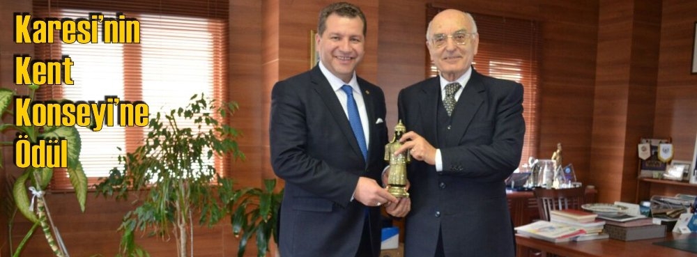 Karesi'nin Kent Konseyi'ne ödül