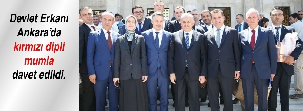 Devlet Erkanı Ankara'da kımızı dipli mumla davet edildi