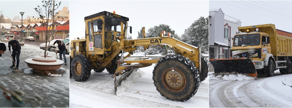 Karesi'de karla mücadele aralıksız sürüyor