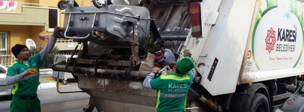 Karesi'de 1 yılda 60 bin 509 ton çöp toplandı
