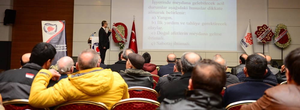 Karesi'nin muhtarlarına iş sağlığı ve güvenliği eğitimi