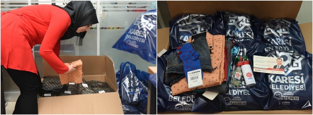 Karesi'den Ardahan ve Iğdır'a bayramlık kıyafet