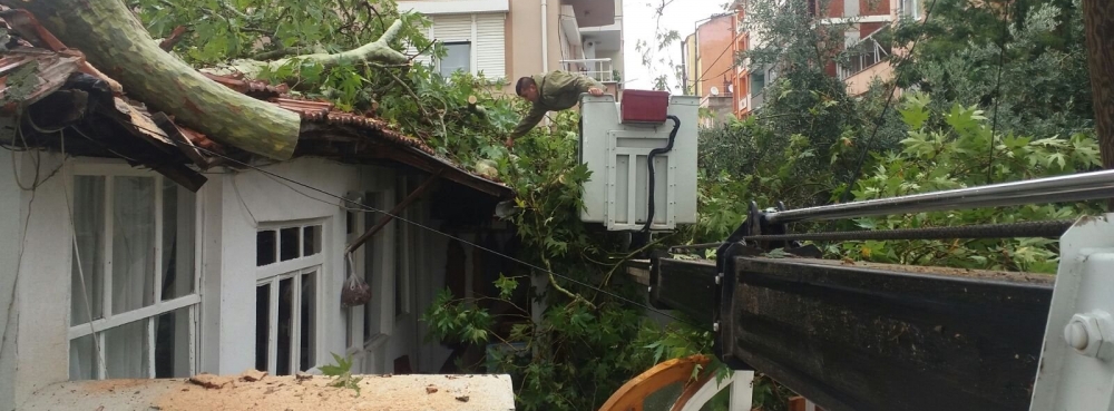 Karesi, fırtınanın yaralarını sarıyor