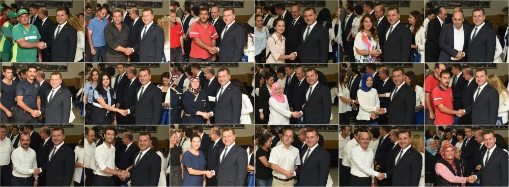 Başkan Yılmaz personeli ile bayramlaştı