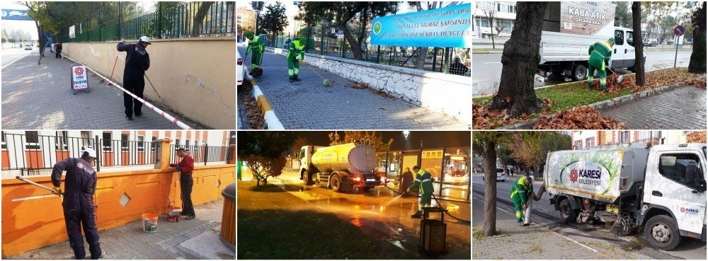 Karesi'de her yerde temizlik var