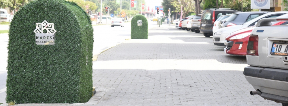 Karesi'de konteynerler estetik kazanıyor