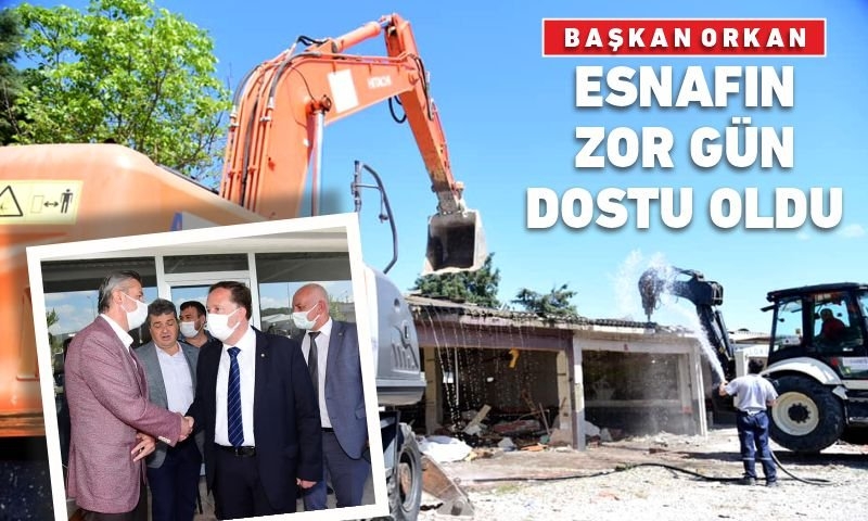 BAŞKAN ORKAN, ESNAFIN ZOR GÜN DOSTU OLDU
