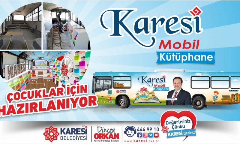 MOBİL KÜTÜPHANE ÇOCUKLAR İÇİN HAZIRLANIYOR