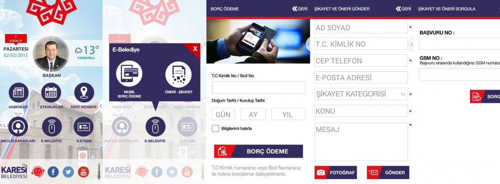 Karesi Belediyesi artık cepte