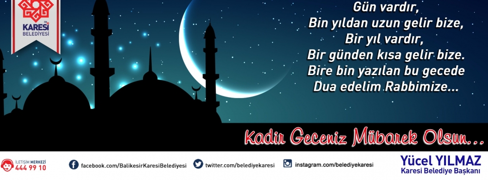 Kadir Geceniz Mübarek olsun..