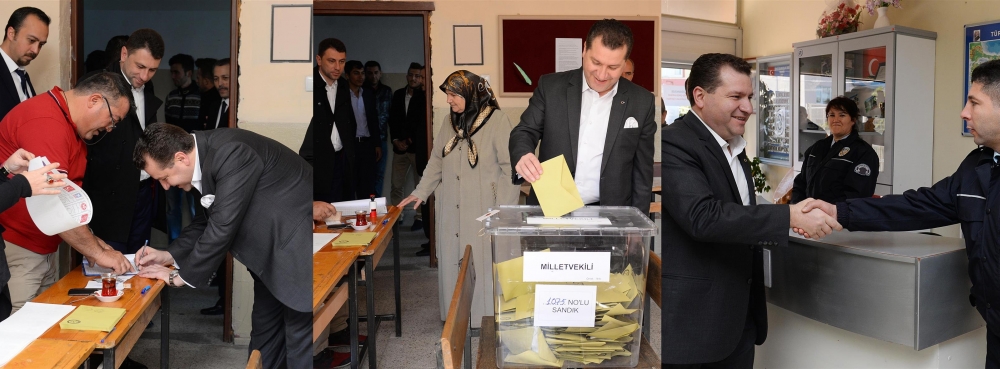 Başkan Yılmaz, oyunu  Zühtü Özkardaşlar'da kullandı